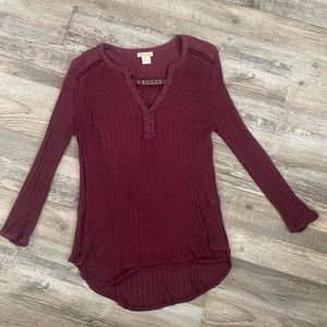 3/4 sleeve blouse top